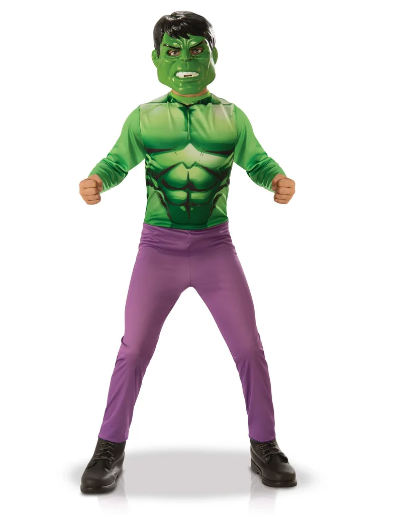 Hulk™ Kinderkostüm Lizenzartikel grün-lila
