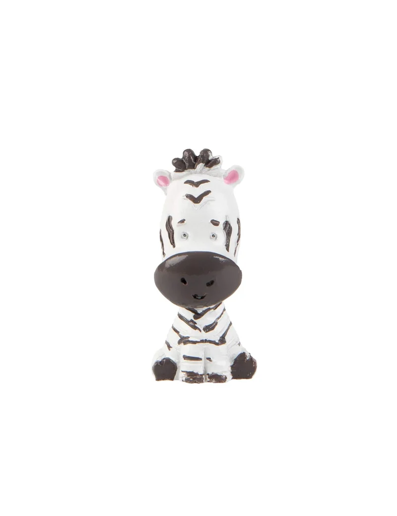 Dekorative Safari-Zebrafigur aus Harz 3 cm x 2,5 cm
