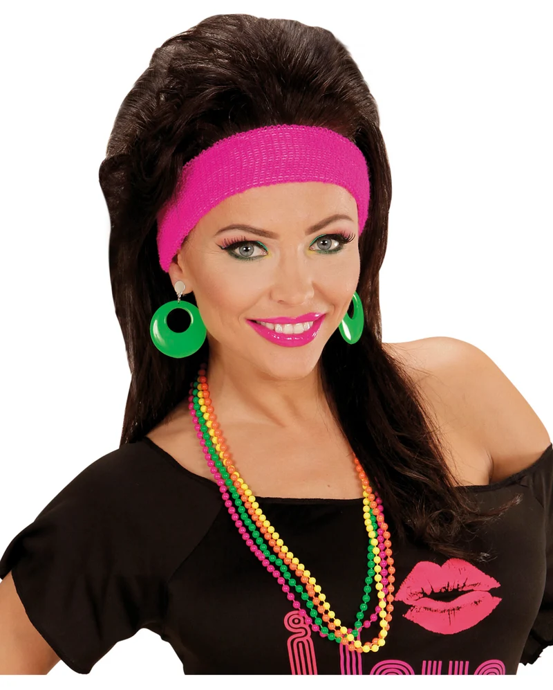 4 Perlenketten in Neonfarben