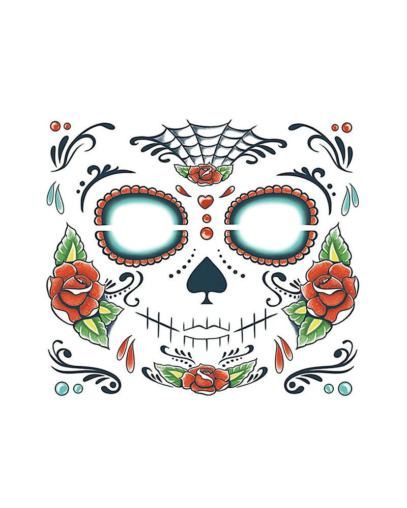 Day of the Dead Totenkopf Tattoo