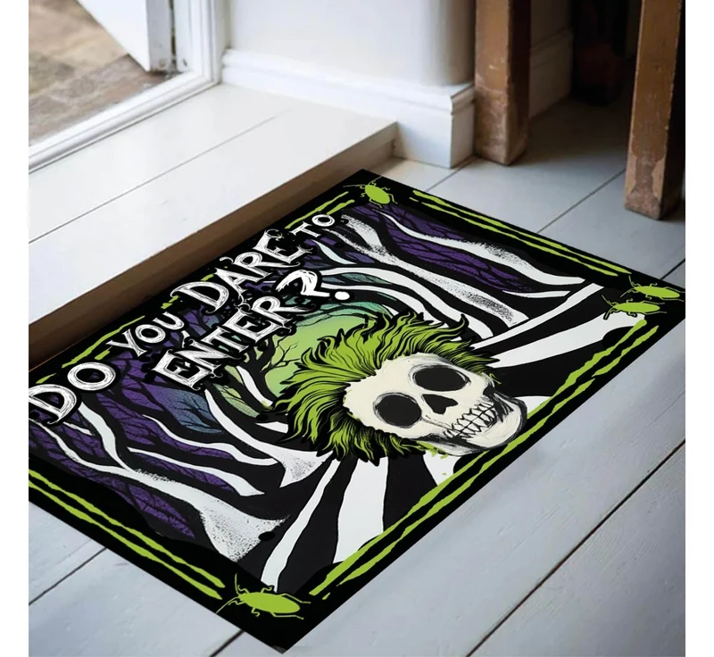 Halloween Fußmatte Schwarz Grün Dare To Enter 60cm