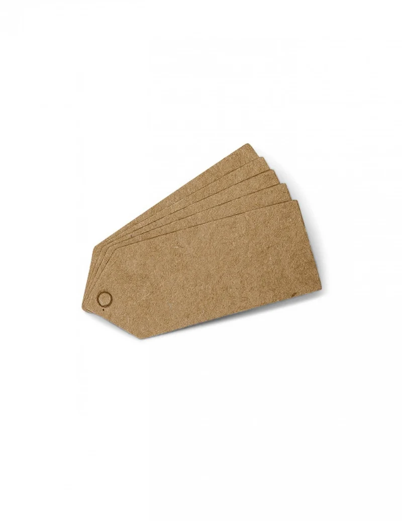 24 perforierte Kraft-Etiketten 5 x 2 cm für Hochzeiten