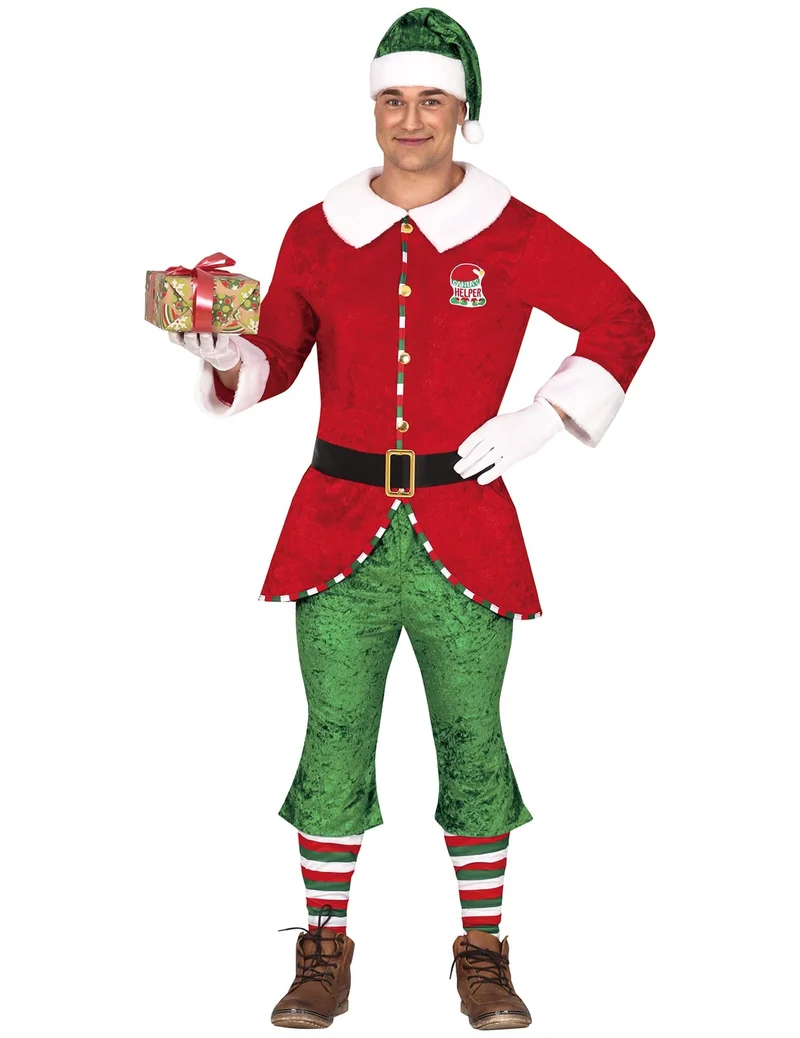 Weihnachtself Kostüm für Herren