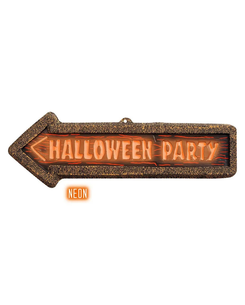 Halloween Party Hinweisschild 56 x 17 cm