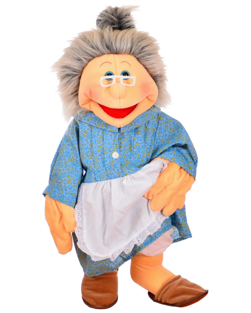 Oma Handpuppe 65 cm