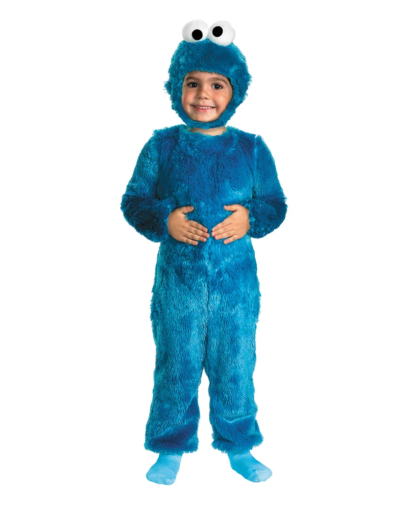 Krümelmonster Kinder Kostüm-Jumpsuit