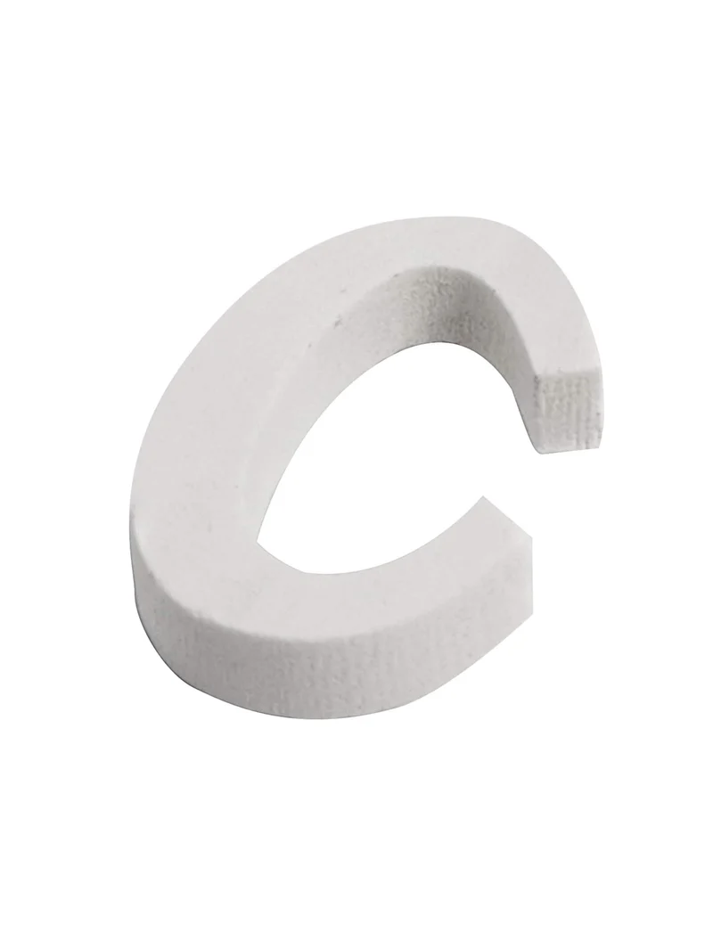 Kleiner Holzbuchstabe C weiß 5 cm für Hochzeit