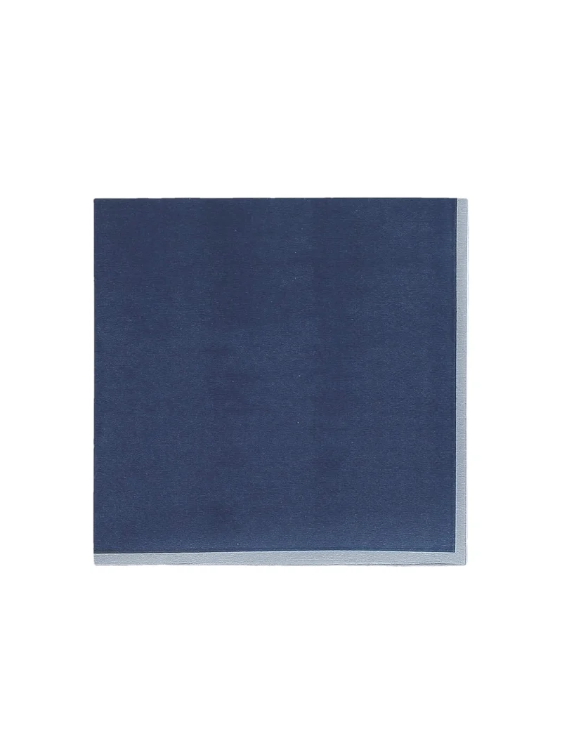 15 zweifarbige Cocktailservietten aus Papier Marineblau und Sturmgrün 24 x 24 cm Tischdekoration