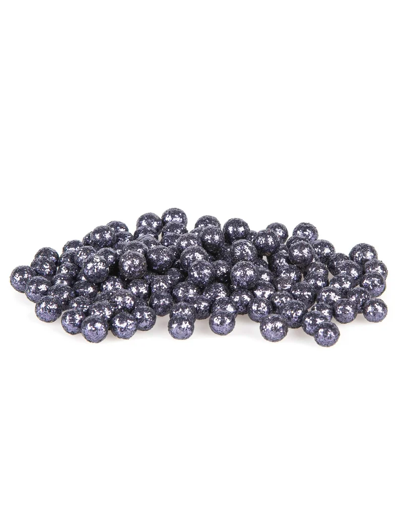 Mini marineblaue Glitzerkugeln 8 mm 10 g für Tischdekoration