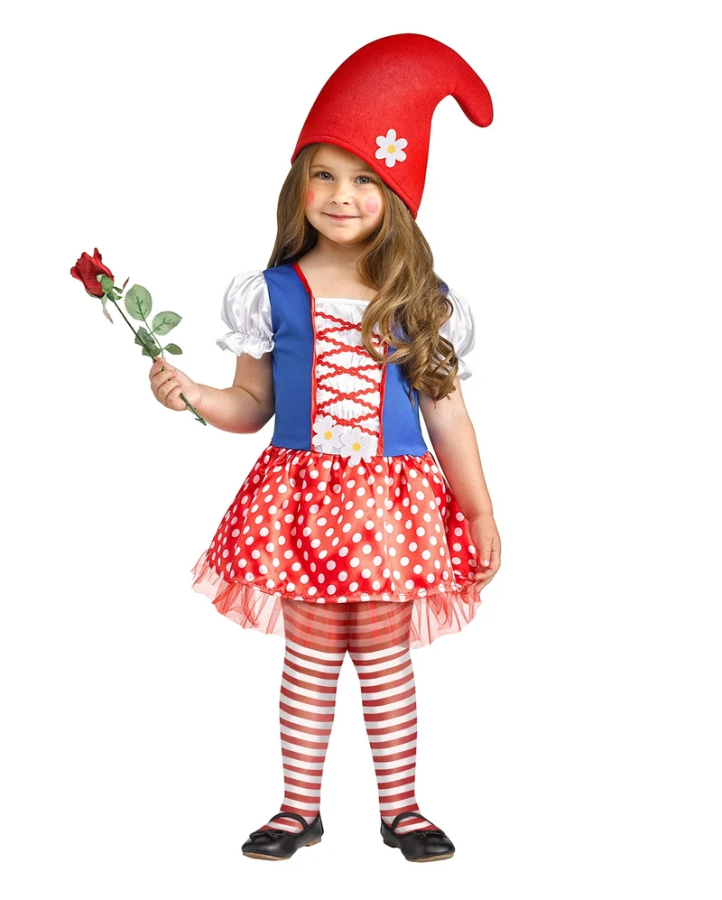 Little Miss Gnome Kinderkostüm