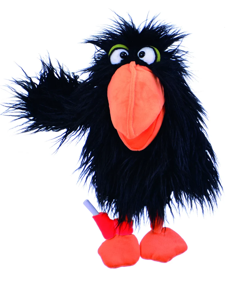 Rabe Qaux Handspielpuppe 32 cm