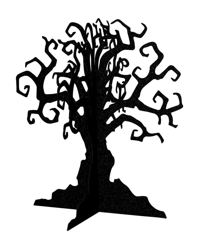 Verwunschener Baum Dekoaufsteller Schwarz