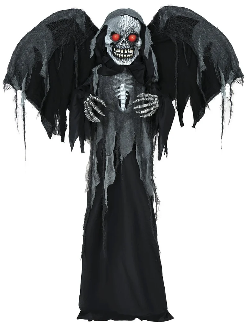 Halloween-Puppe Skelett mit Licht, Ton und Bewegung 1,8 m