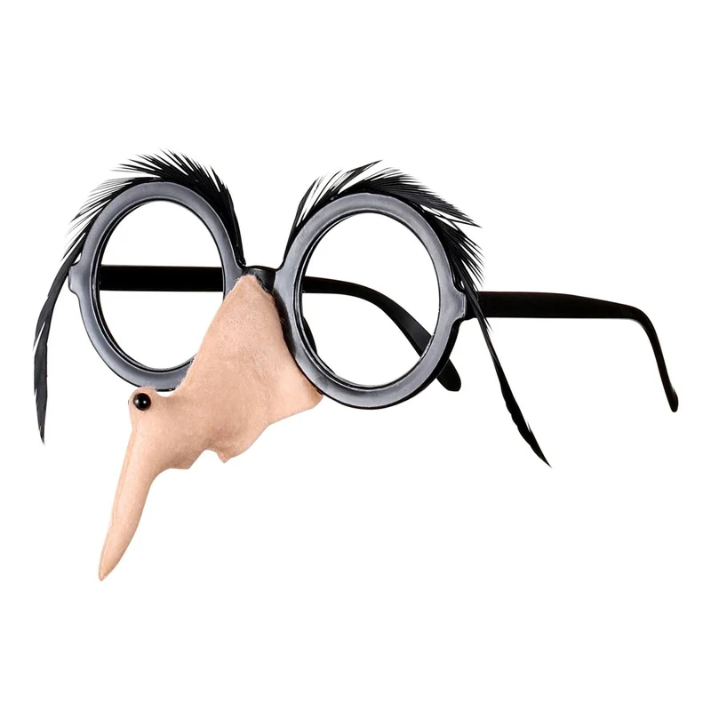 Halloween-Brille mit Hexennase
