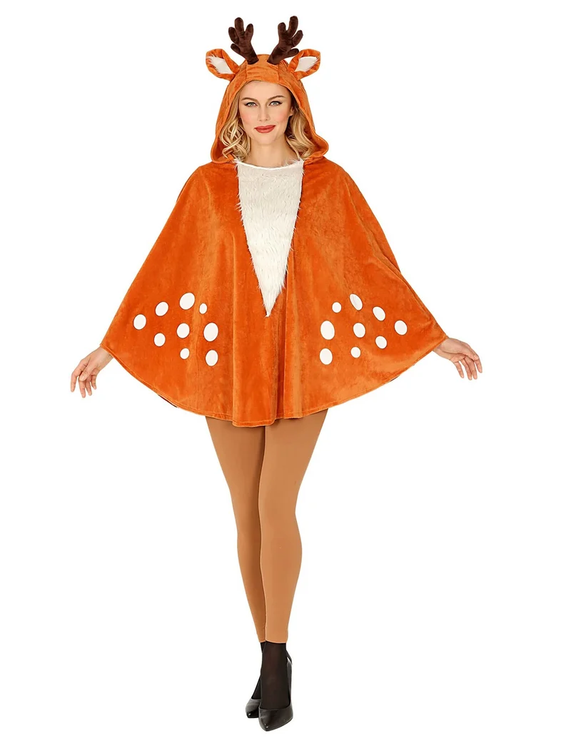 Rentier Poncho für Erwachsene