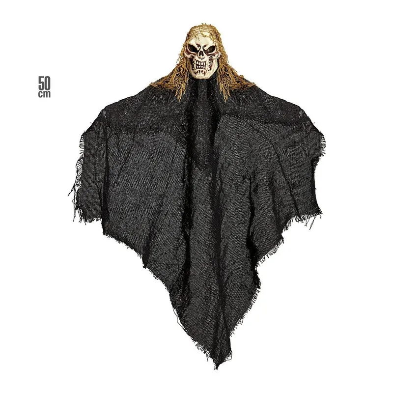 Halloween Puppe Schwarzes Skelett 50cm
