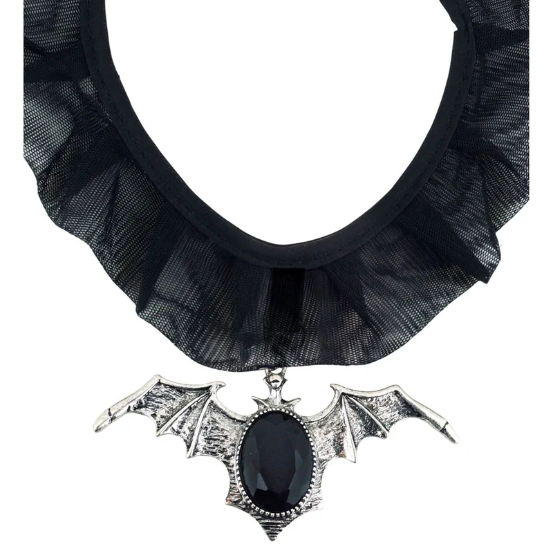 Halloween Halskette Halsband mit Fledermaus