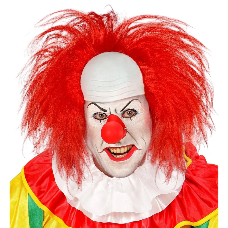Halloween Perücke Rot Herren Clown