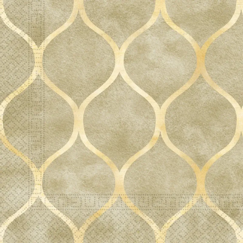 Goldene Servietten Arabisch 33cm 20Stk