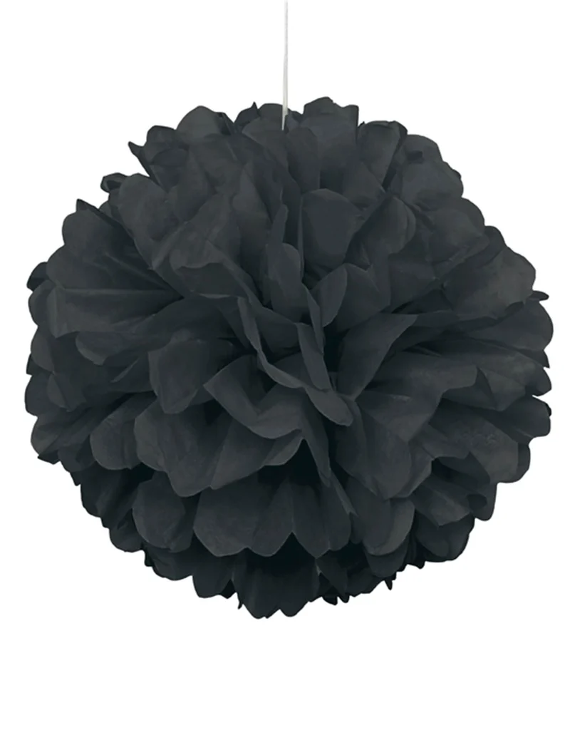 Schwarze Dekokugel 40 cm