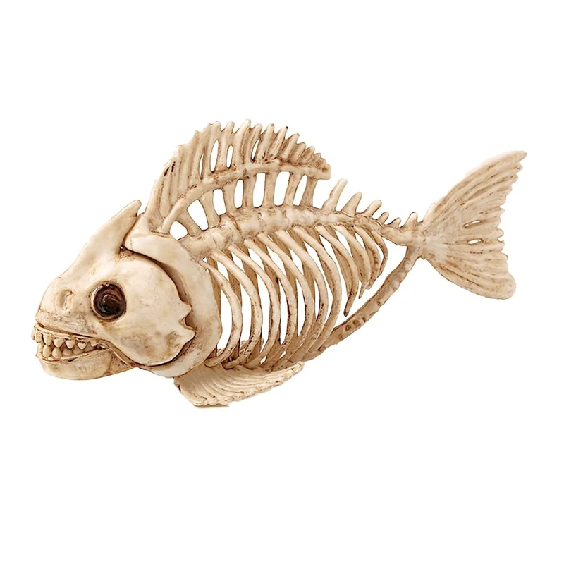 Halloween Skelett Fisch 23cm