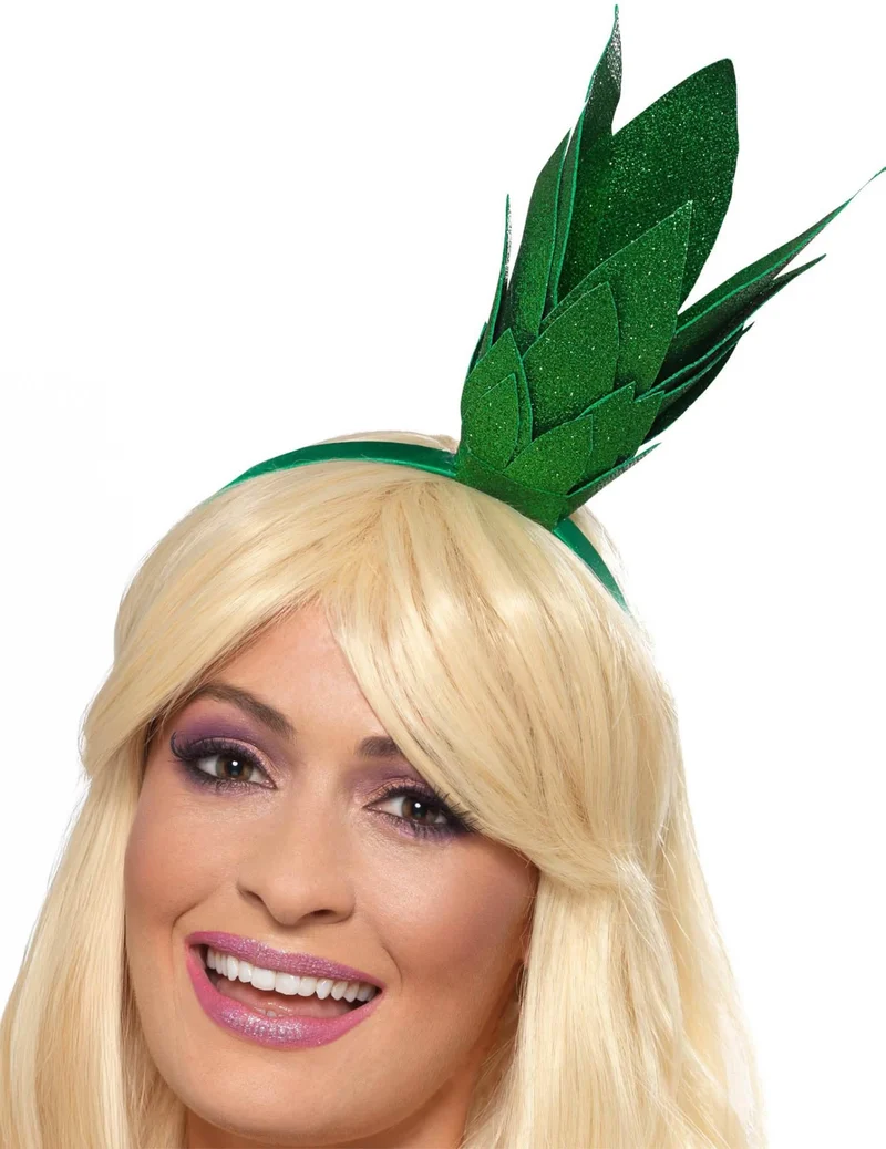Ananas Haarreif Kostüm-Accessoire grün