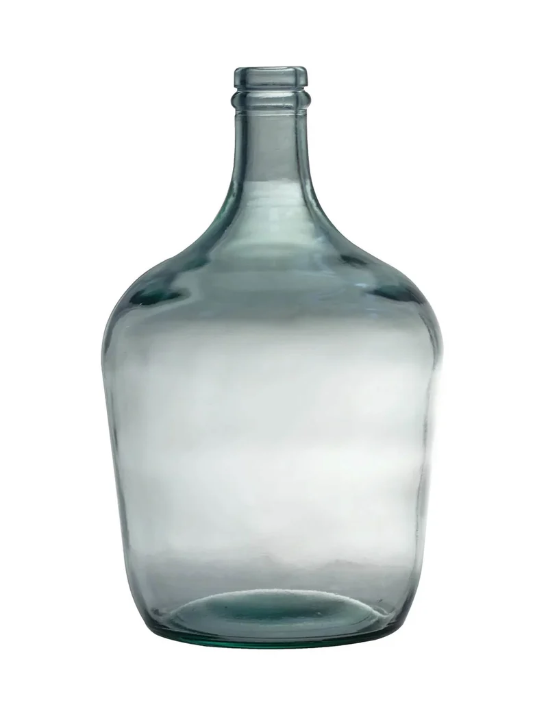 Dame Jeanne Ballonflasche 4 L 18 x 30 cm aus blauem Glas