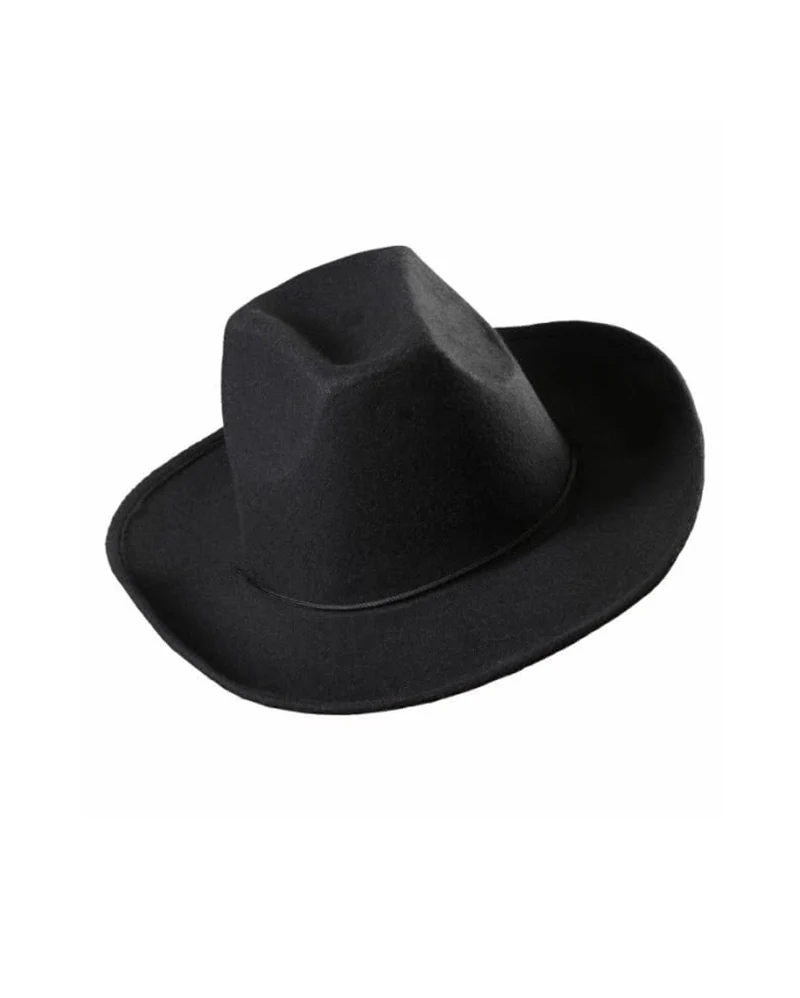 Schwarzer Cowboy Hut aus Filz
