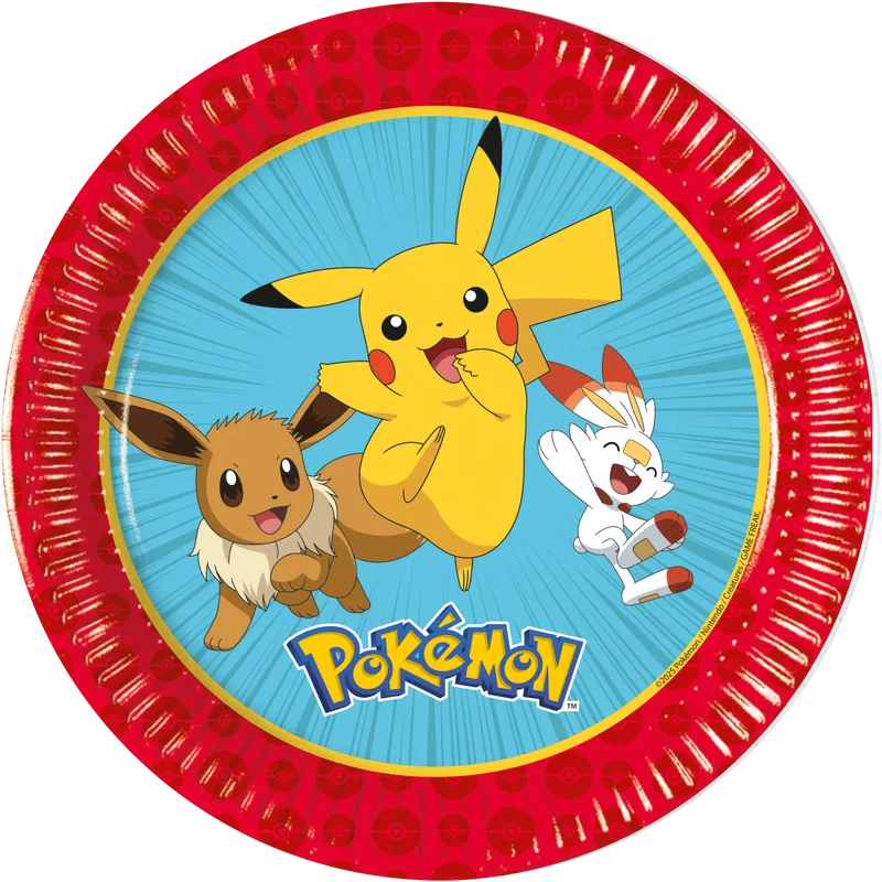 Pokemon Teller 20cm 8Stück