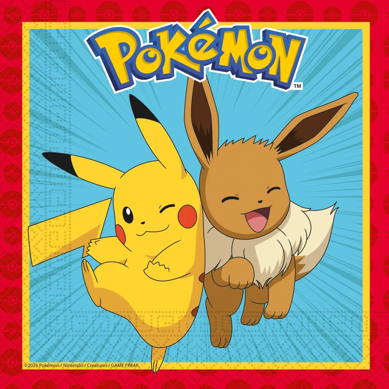 Pokemon Servietten 33cm 20Stück
