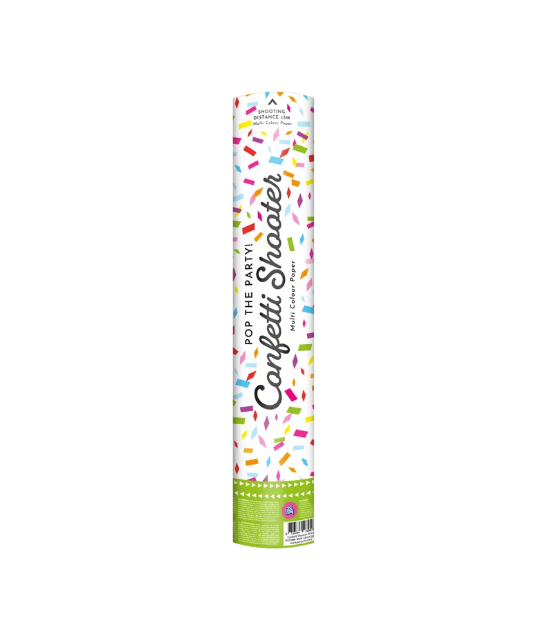 Bunte Konfettikanone Papierstreifen 40cm