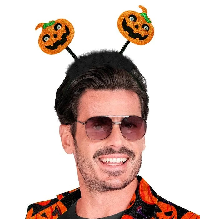 Halloween Haarband Orange Kürbis