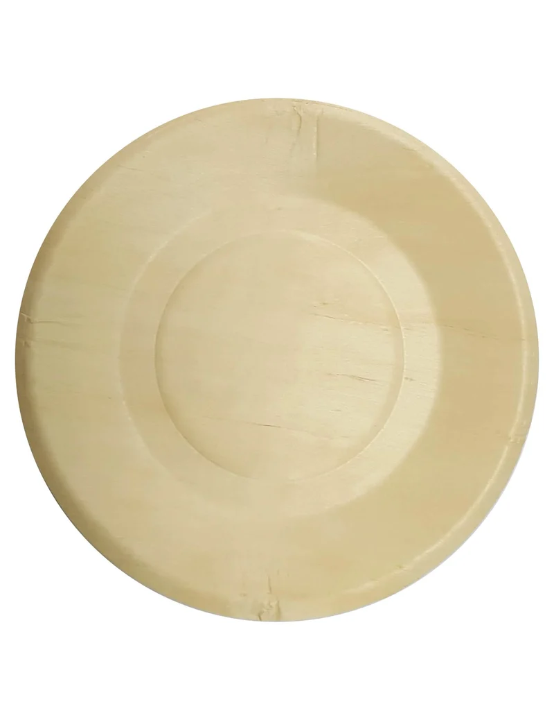4 ökologische Holzteller 21 cm