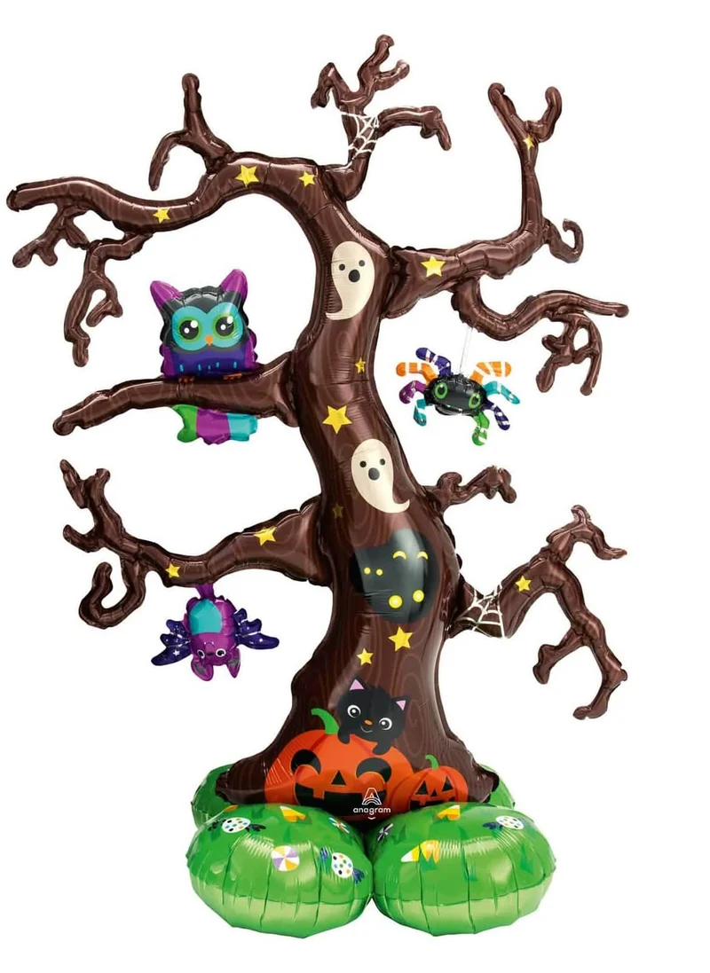 Riesen Airloonz Halloween Baum Aluminiumballon 157 x 111 cm freistehend