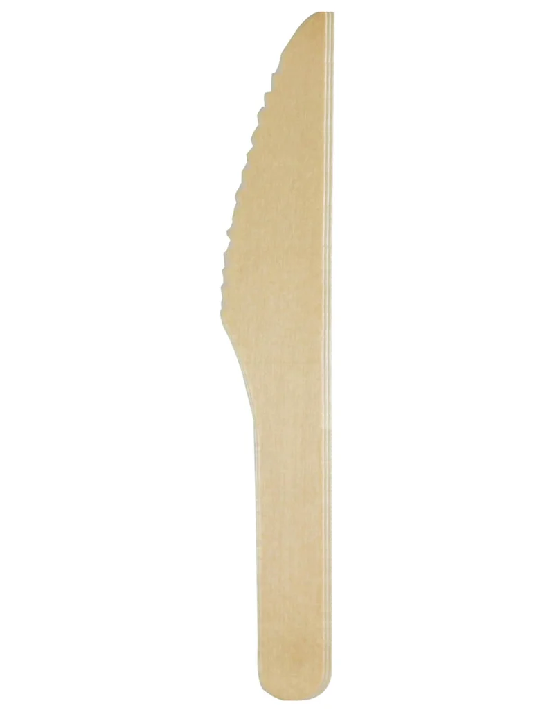 20 umweltfreundliche Holzmesser 15 cm