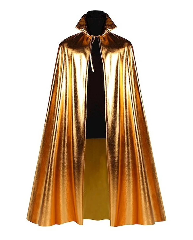 Imposanter Umhang in Metallic-Gold