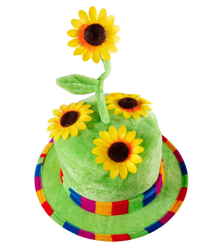 Sonnenblumen Hut aus Samt