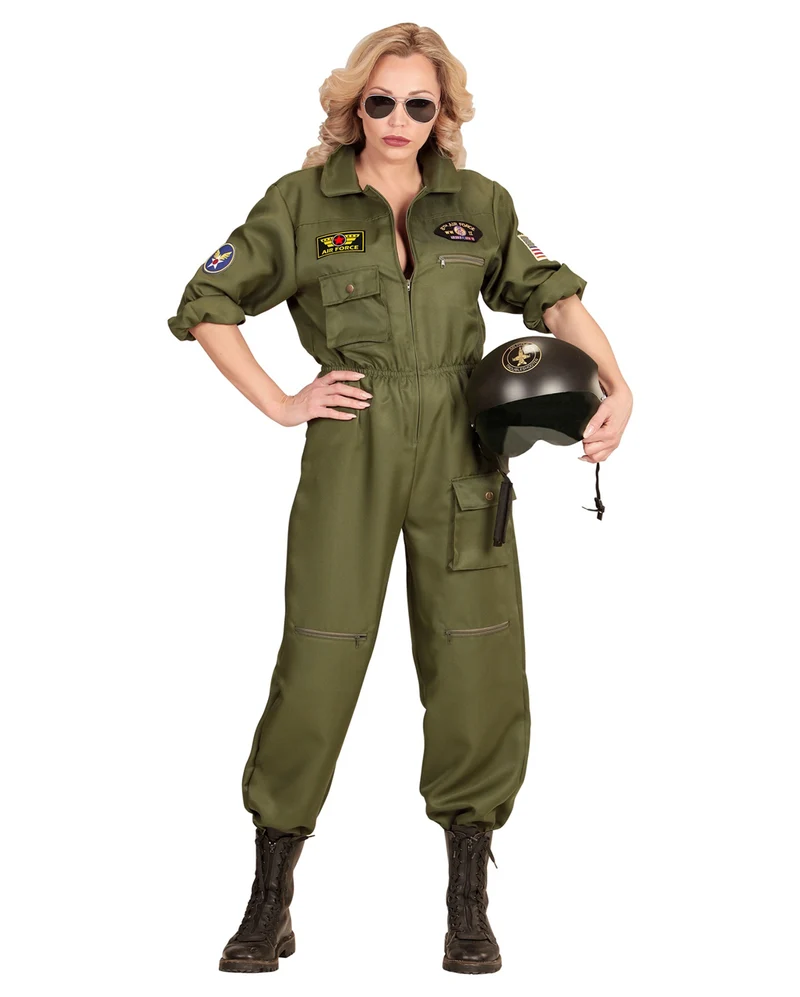 Kampfjet Pilotin Frauen Kostüm
