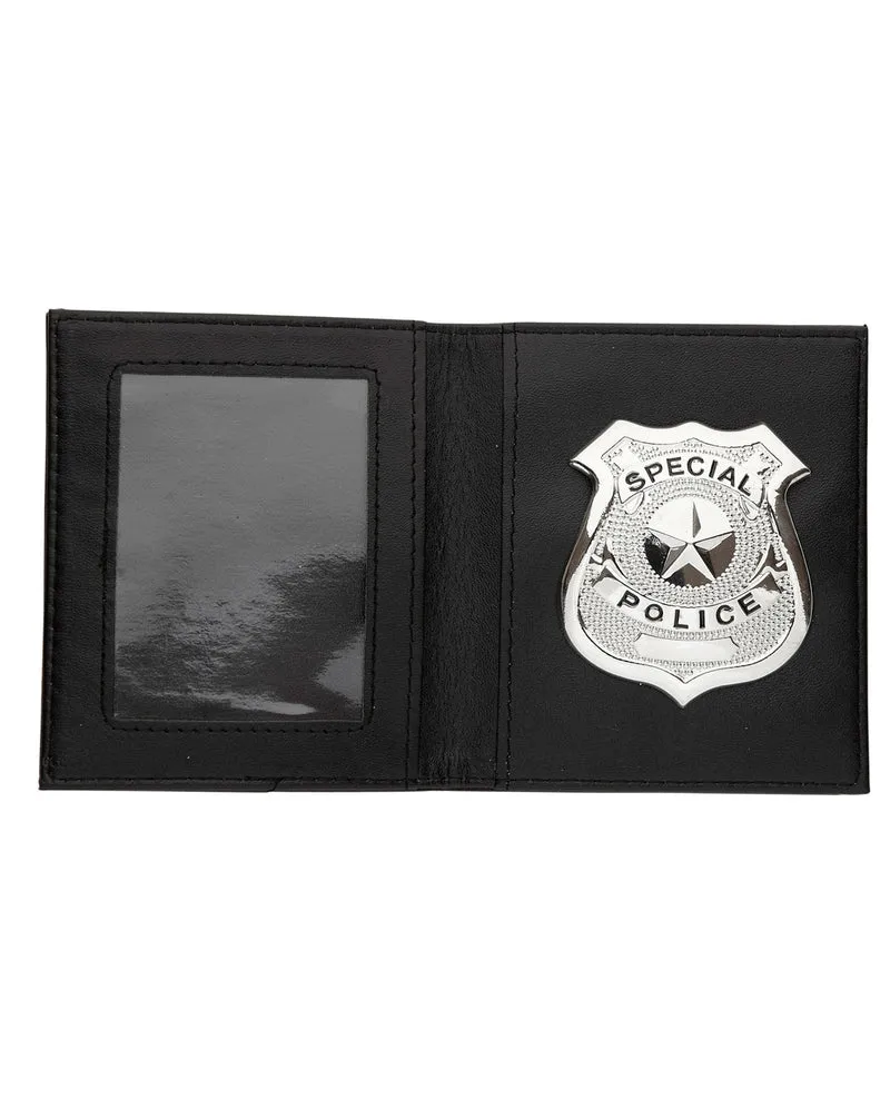 Polizeiabzeichen in Brieftasche