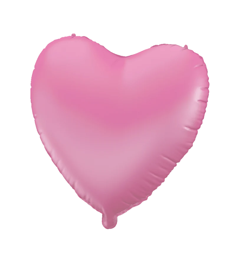 Herz Helium Ballon Hellrosa Leer 46cm