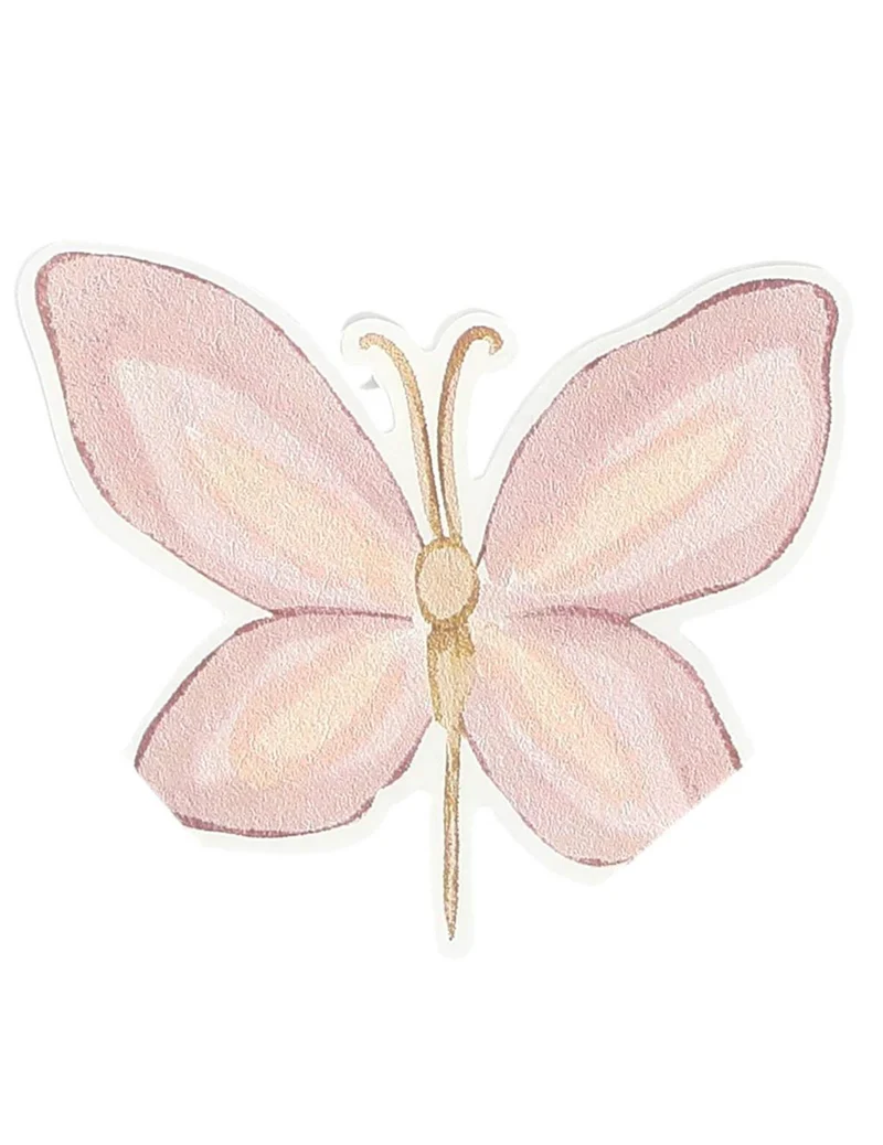 10 Feen-Papierservietten pastellrosa und lila 33 x 33 cm mit Schmetterlingsmotiv