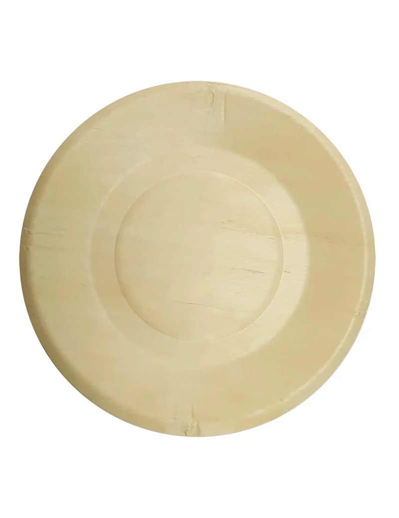 4 kleine Holzteller 19 cm umweltfreundlich