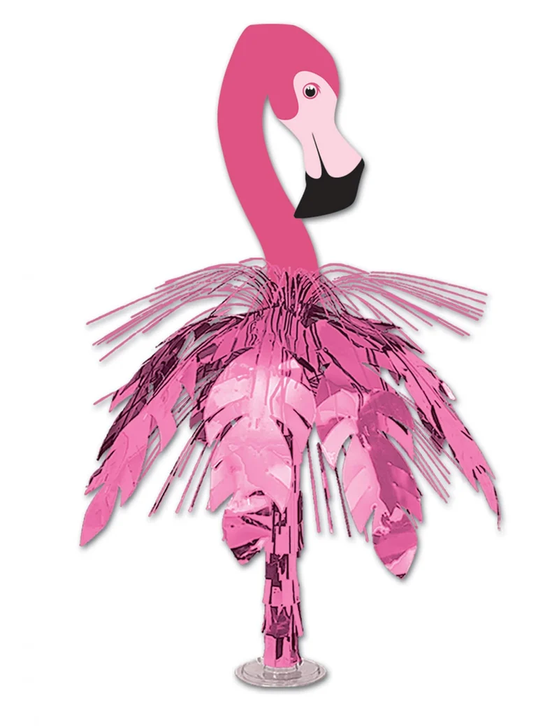 Flamingo Wasserfall-Tischdeko 62 cm, exotische Partydeko
