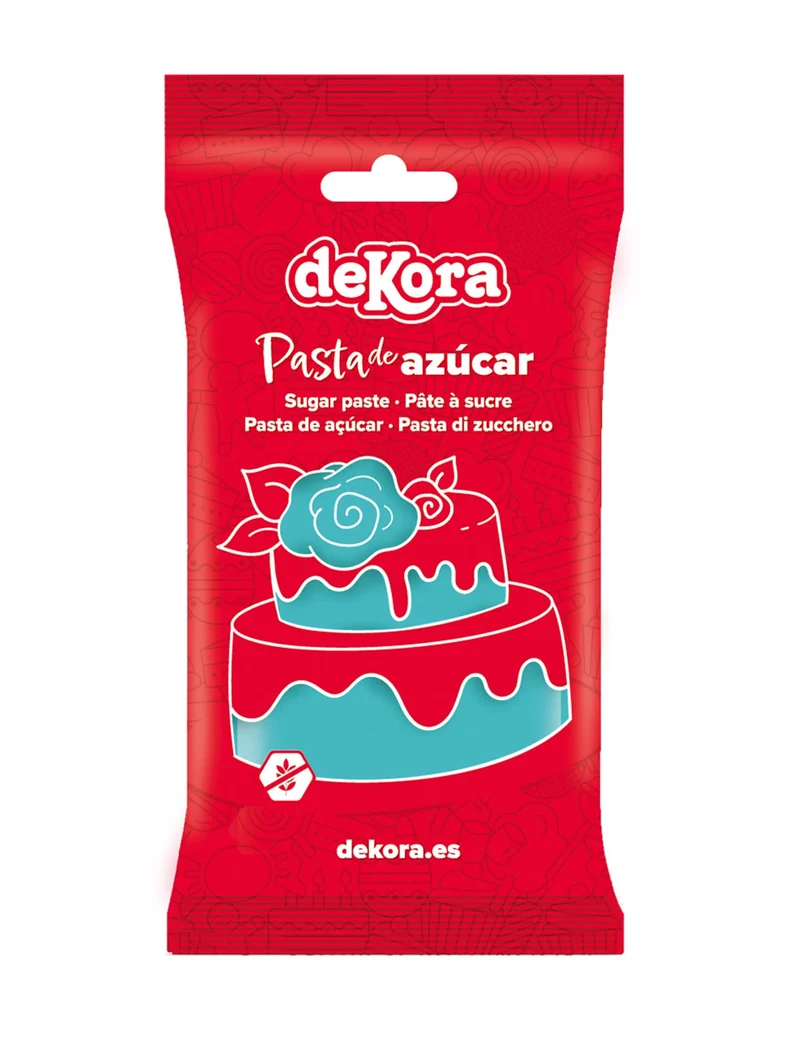 Glutenfreie blaue Zuckerpaste 250 g zum Modellieren