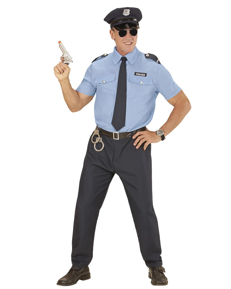 Polizist Männerkostüm 5-tlg.