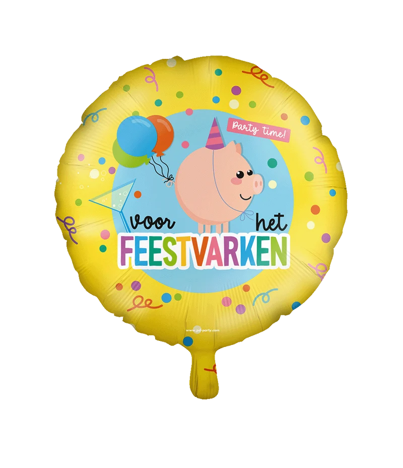 Party Pig Helium Ballon Leer 46cm