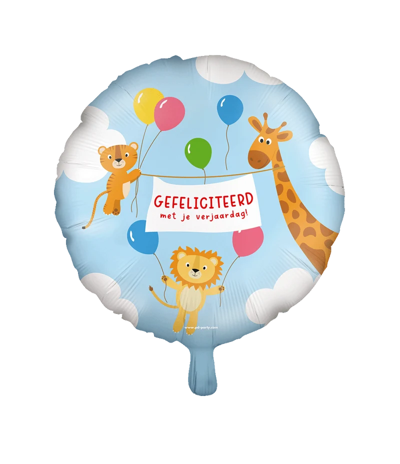 Bunter Heliumballon Happy Birthday 46cm