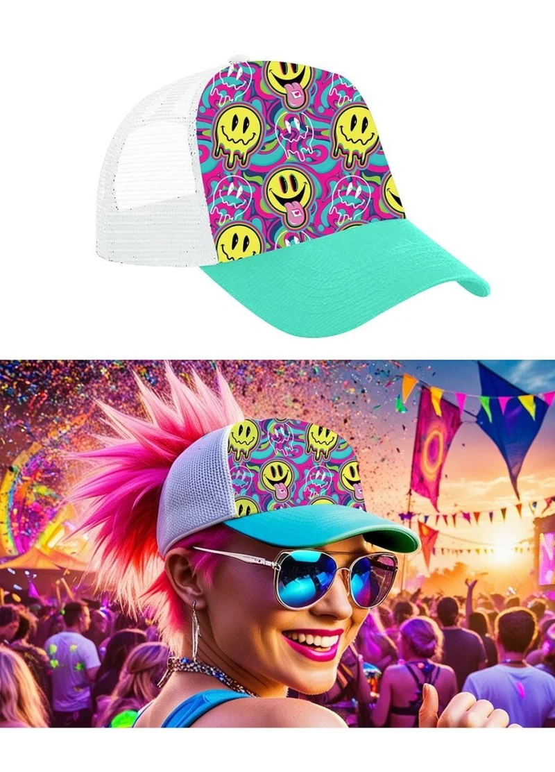 Festival Kappe Bunter Smiley