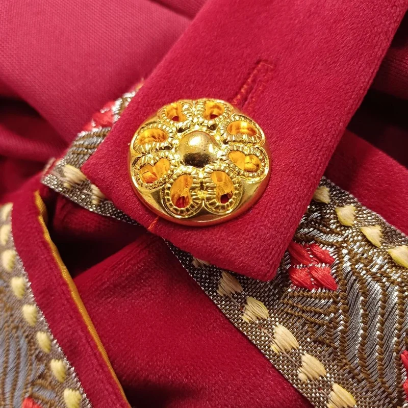 Sinterklaas Kostüm Samt 3 Stück