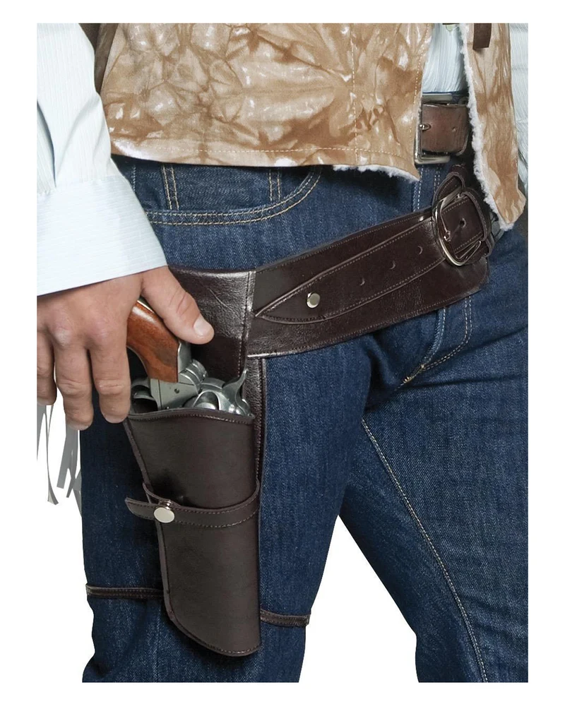 Cowboy Pistolenholster mit Gürtel
